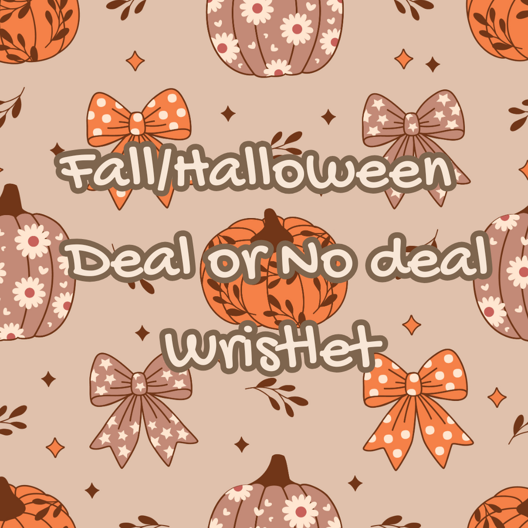 Fall/ Halloween Deal or No Deal Wristlet