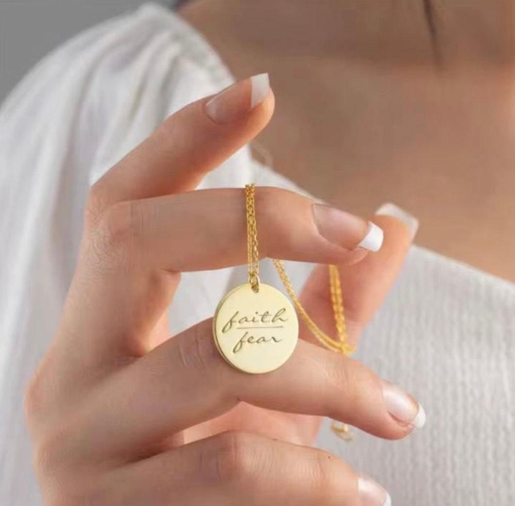 Faith over Fear Necklace