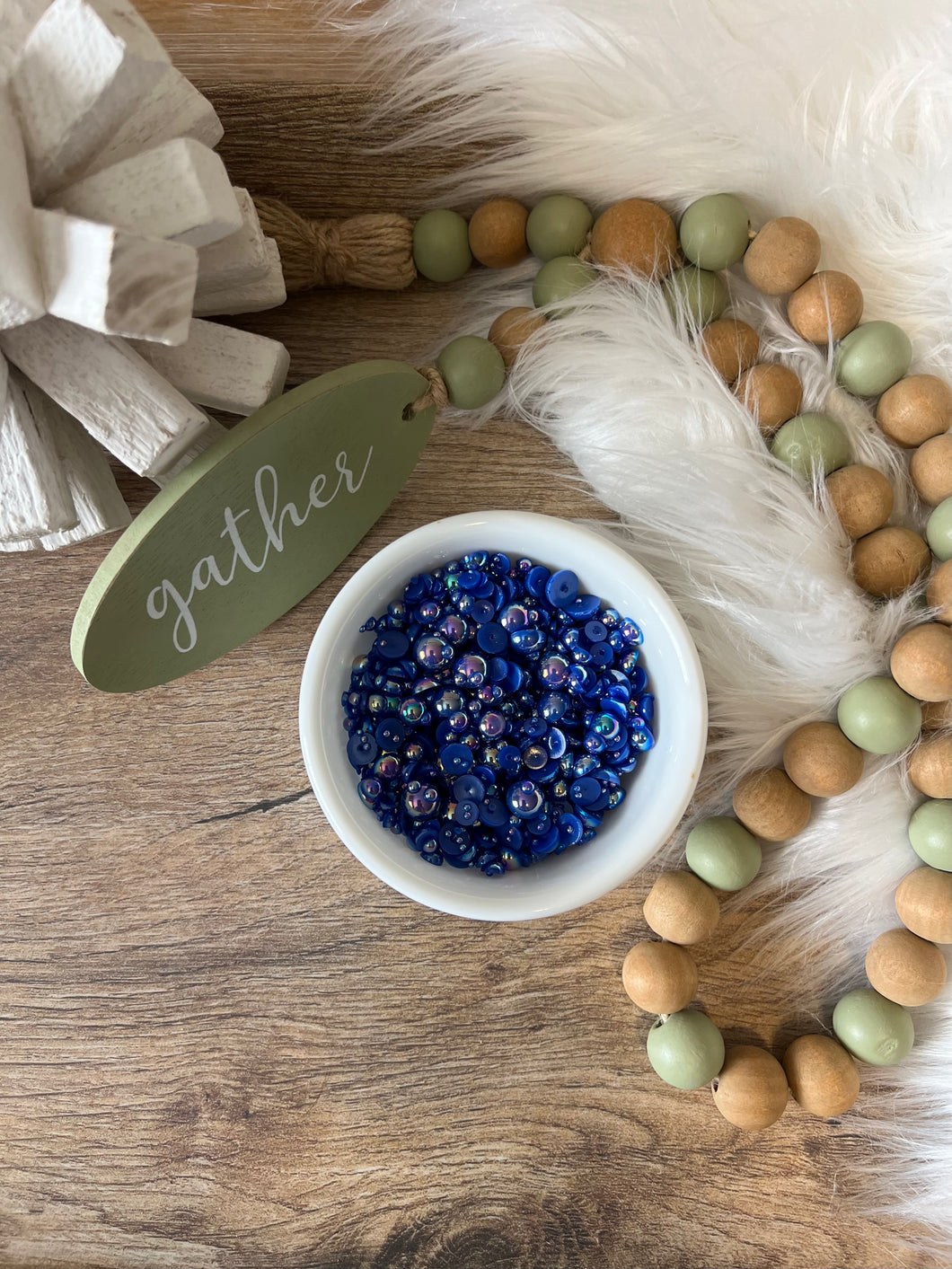 Blueberry - Flat Back Pearls
