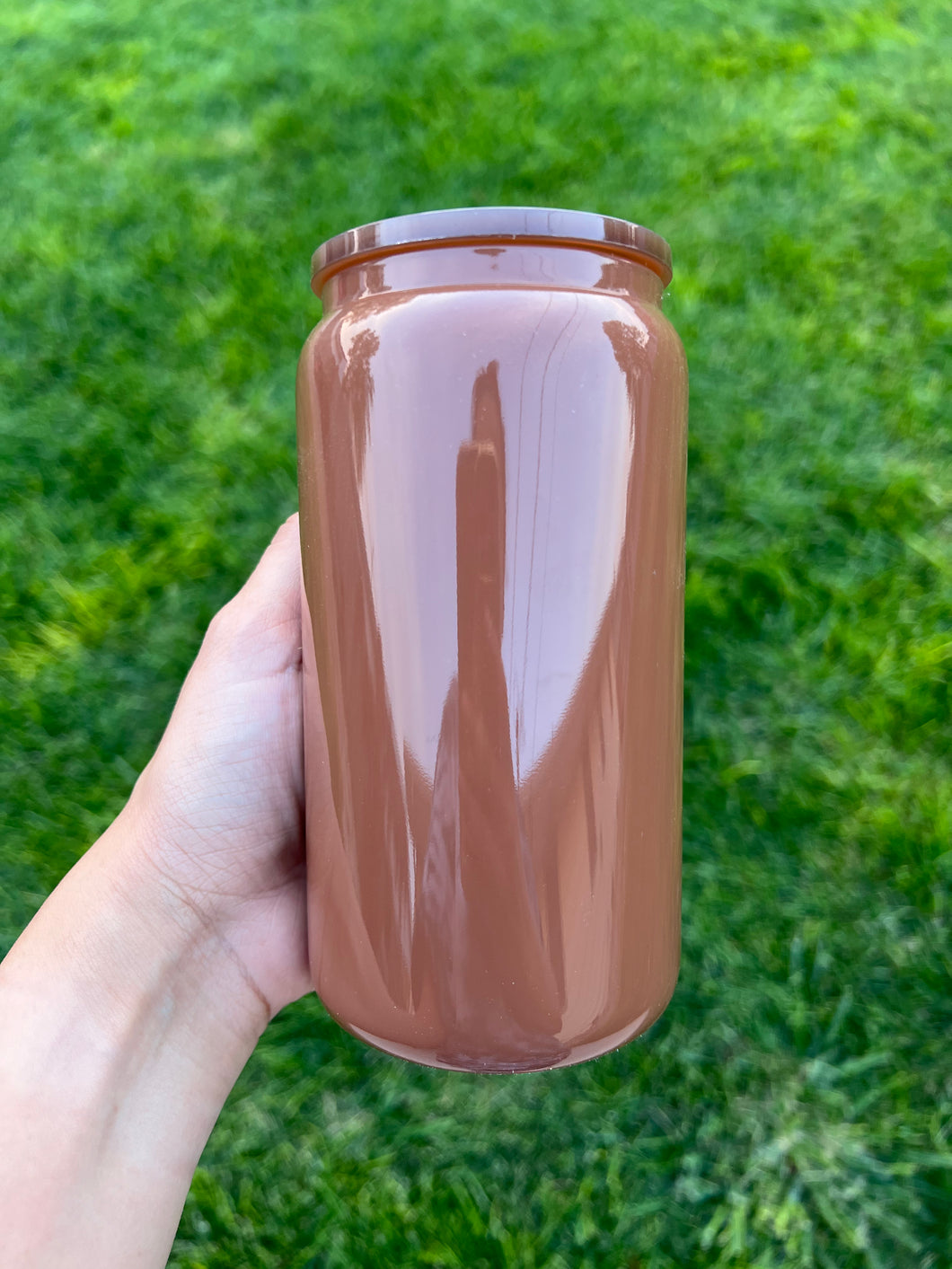 Brown 16oz Glass Can