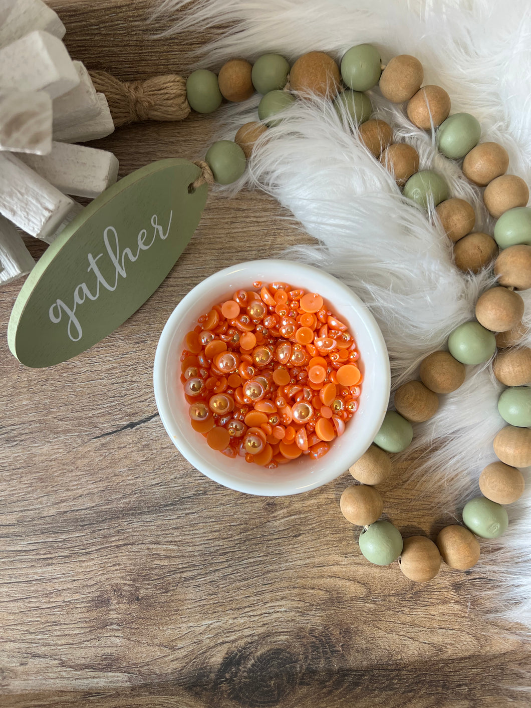 Creamsicle - Flat Back Pearls