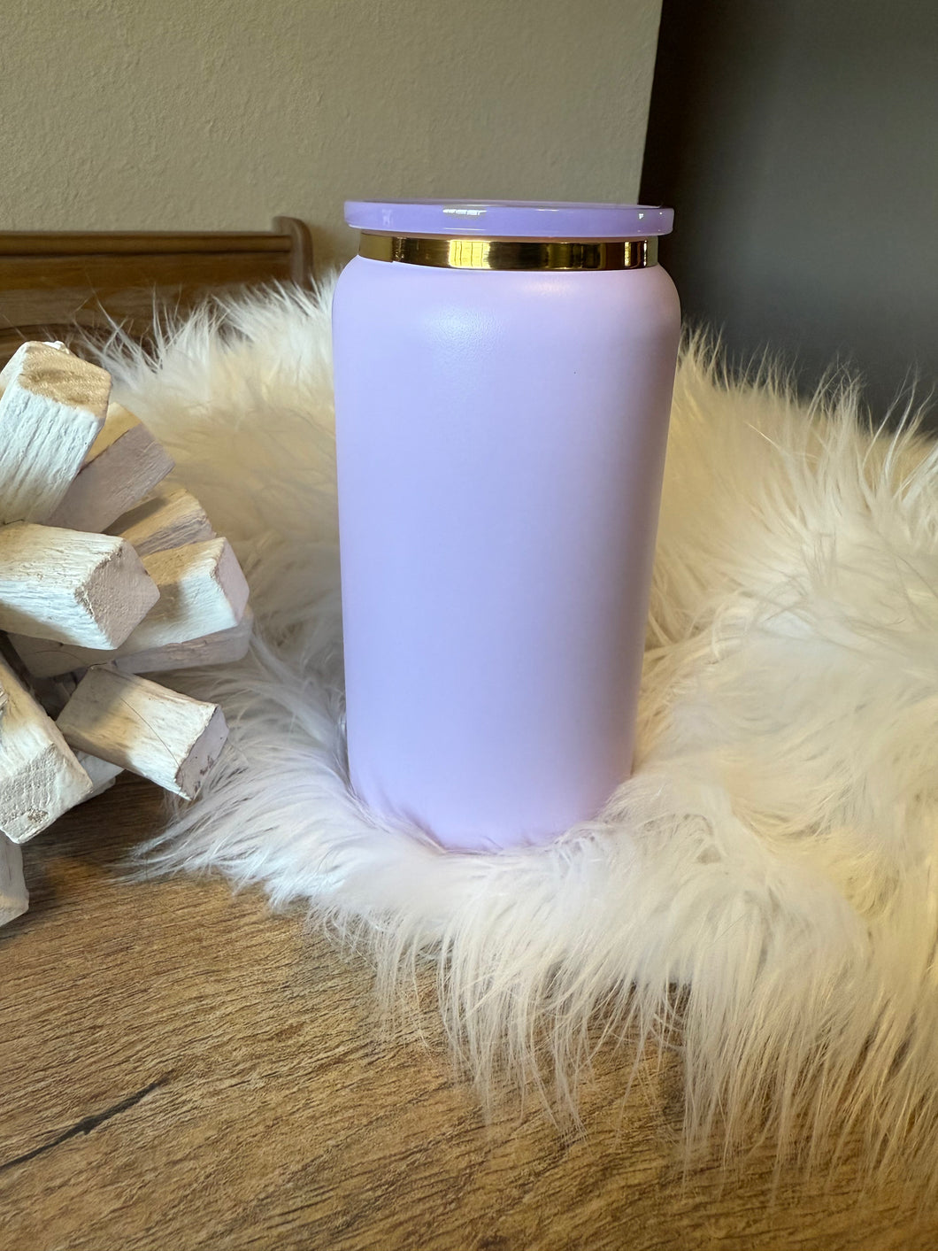 Light Purple 16oz Stainless Can