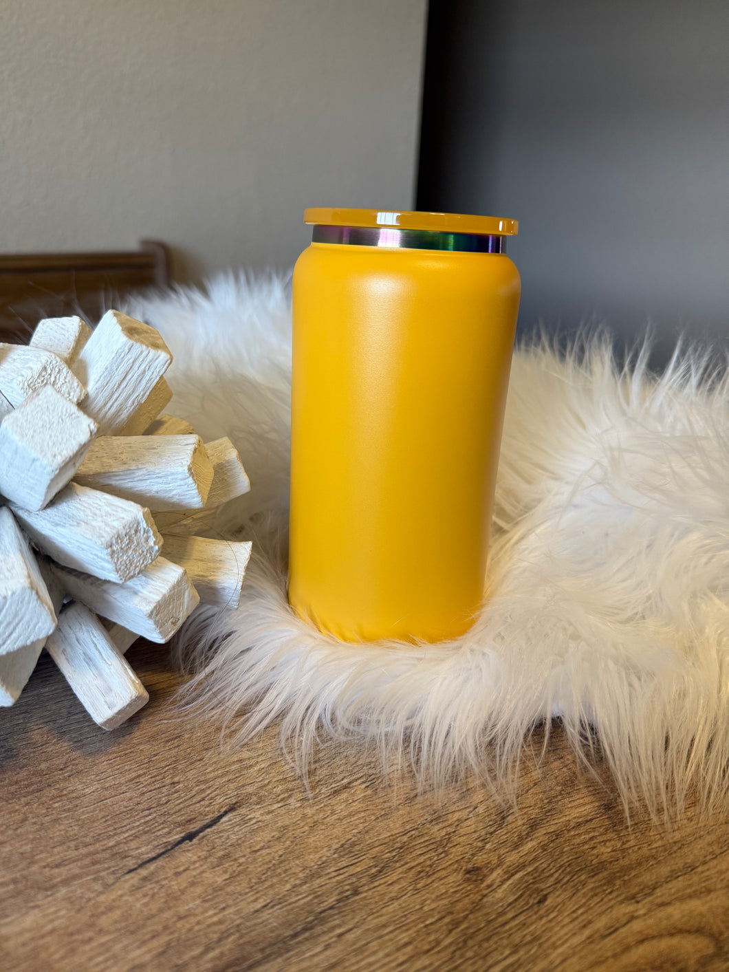 Yellow 16oz Stainless Cup